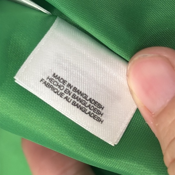 Evan-Picone Black Label Lime Green Open Front 3/4 Sleeve Blazer Workwear Size 18 - Picture 9 of 10